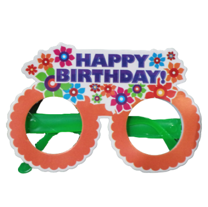OUI MAMA Happy Birthday Colorful Goggles Party Glow Ornament
