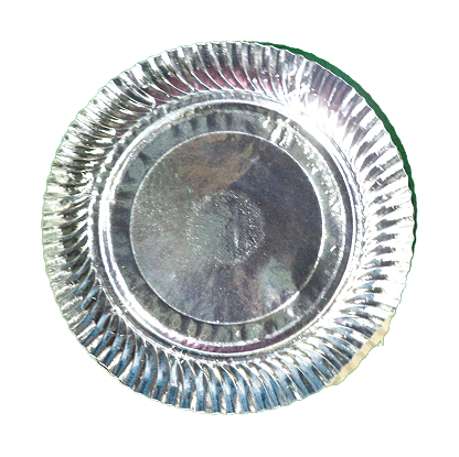 FOAB Disposable Silver Paper Plate